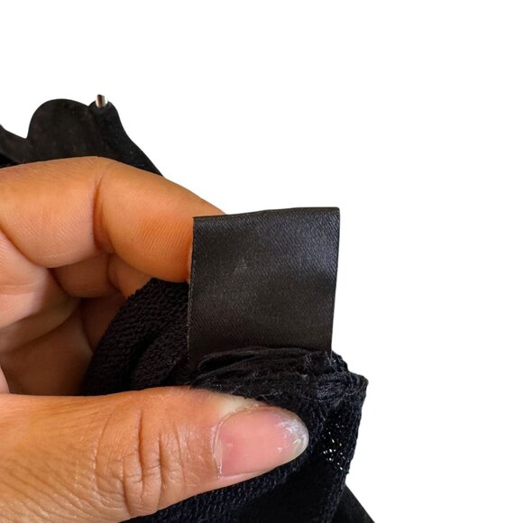 Maryan Mehlhorn Women's Black Knitted Round Neck Shirt Dress Size S - Picture 9 of 12